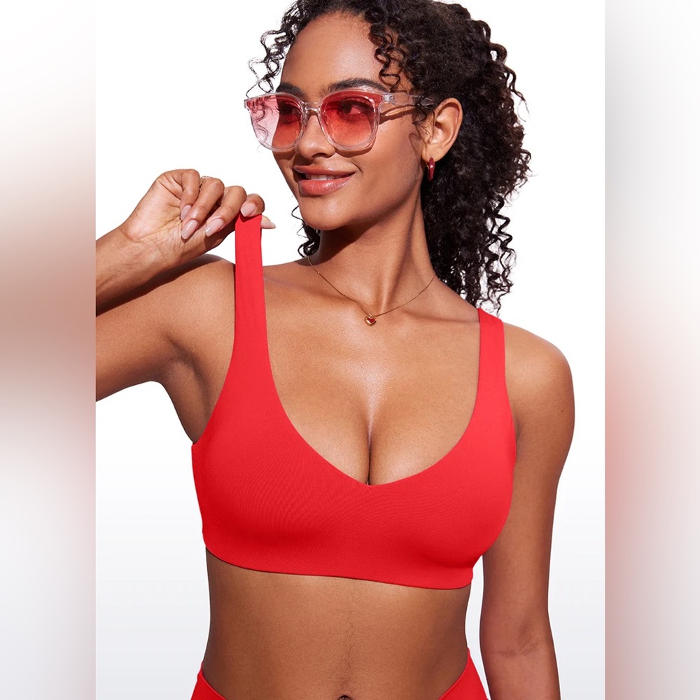 V Neck Bikini Padded Tops - Picture 3 of 6